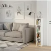 ComfortCove Standregal Schmal – Hochglanz Weiß Badregal mit Produktbild-Vorschau 3