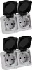 2er Set REV AquaMini 2-fach Steckdose Aufputz IP54 Produktbild-Vorschau 2