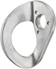 A close-up studio shot of a silver climbing anchor. Produktbild-Vorschau