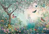 Fototapete Kinderzimmer - Wald Tiere - 350x250 cm - Produktbild-Vorschau 1