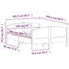 Massivholzbett ohne Matratze Weiß 160x200 Kiefernholz Produktbild-Vorschau 8