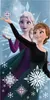 Jerry Fabrics Plážová osuška 70x140 Frozen 2 Anna a Elza Náhled obrázku produktu 1