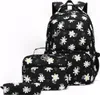 （Noir）Sac à dos scolaire 3 pièces Set étanche Sac d'école Voir les images du produit 1