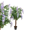 Blauregen Wisteria 120 cm wie echt künstlich Glyzinienbaum Produktbild-Vorschau 1
