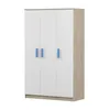 Kinder-Kleiderschrank 120 cm – Sonoma/Weiß mit blaue Produktbild-Vorschau 1