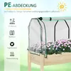 Outsunny Hochbeet Frühbeet mit Gewächshaus, Gemüsebeet mit Produktbild-Vorschau 4