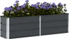 vidaXL Fioriera antracite 160 x 40 x 45 cm in acciaio Anteprima dell’immagine prodotto 3