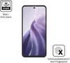 A smartphone screen protector is shown with marketing icons and text. Voir les images du produit