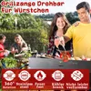 2 Stück Grillzange mit Rädchen, BBQ Würstchen Wendezange Produktbild-Vorschau 2