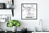 MuchoWow® Gerahmtes Poster Würzburg - Karte - Stadtplan - Produktbild-Vorschau 3