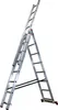 A multi-purpose ladder set up in an A-frame configuration against a white background. Podgląd zdjęcia produktu
