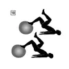 SCHILDKRÖT Gymnastikball Durchmesser: 650 mm silber Produktbild-Vorschau 3