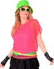 Pinkes Damen Netz Shirt Gr. S - XXL - 80er Jahre XXL Produktbild-Vorschau 2