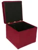mg design Polsterhocker, 45x45 cm, Farbe Rood – weicher Produktbild-Vorschau 4