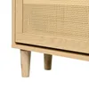 Scarpiera in rattan a 4 ante, maniglie in metallo, stile Anteprima dell’immagine prodotto 9