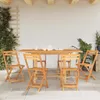 vidaXL Table de jardin extensible 110-160x80x75 cm bois Voir les images du produit 3