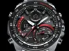 A close-up, studio shot of a Casio Edifice watch against a black background. Náhled obrázku produktu