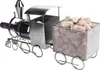 BRUBAKER portabottiglie da vino locomotiva - scultura in Anteprima dell’immagine prodotto 3