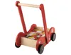A wooden toy walker with blocks inside, shown against a white background. Produktbild-Vorschau