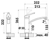 Naber LINEA Küchenarmatur Fuoco 1 chrom Niederdruck Produktbild-Vorschau 2