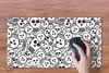 MuchoWow® Mauspad Mousepad Totenkopf - Muster - Punk - Produktbild-Vorschau 4
