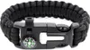 Verk 14372 Bransoletka survivalowa Paracord 5 w 1 czarna Podgląd zdjęcia produktu 1