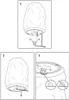 Diagrams showing how to assemble or attach a light fixture. Náhled obrázku produktu