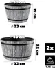 KADAX Donica Ogrodowa Osłonka 30+40cm Jasny Szary Podgląd zdjęcia produktu 2