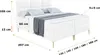 ALTDECOR  Boxspringbett mit Gold Füßen, Matratze und Produktbild-Vorschau 6
