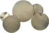 A wall decoration made of several overlapping circular mirrors with a metallic finish. Náhled obrázku produktu
