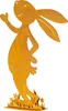 Hase H24cm Rost Metall Aufsteller Tischdeko Osterhase Figur Produktbild-Vorschau 1