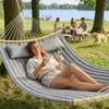 Sekey Hängematte Doppelhängematte Wattiert mit Kissen bis Produktbild-Vorschau 2