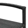 5-tlg. Gartenbar-Set Schwarz Massivholz Akazie und Poly Produktbild-Vorschau 9