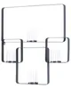 BELIANI Wandkerzenhalter Schwarz Metall 65 cm Geometrisch Produktbild-Vorschau 5