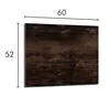 A product image showing a wooden panel with dimensions indicated. Produktbild-Vorschau