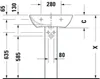 DURAVIT 2335650000 Waschtisch ME by Starck 650 mm mit Produktbild-Vorschau 13