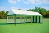 Partyzelt 4x8m - PVC Standard Feuerfest - Grün und Weiß Produktbild-Vorschau 2