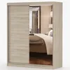 Schwebetürenschrank Kleiderschrank Schrank 160 cm Produktbild-Vorschau 2