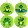 4 Stück Plüsch Kissen Frosch Motiv - ca. 20 cm Produktbild-Vorschau 1