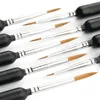 A set of paintbrushes arranged diagonally on a white background. Produktbild-Vorschau