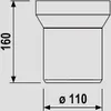 SANIT WC-Anschlussstutzen 160mm DN100 weiß 58.201.01..0000 Produktbild-Vorschau 3