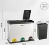 MAXCRAFT Mülleimer / Treteimer mit 3 Behältern - 54 Liter Produktbild-Vorschau 5