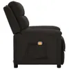 masážne kreslo vidaXL Black Fabric Náhľad obrázku produktu 2