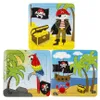 3er Set Piraten Puzzle für Kinder - 16 Teile Produktbild-Vorschau 1