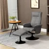 HOMCOM relaxfauteuil met voetbankje, verstelbare Productafbeelding-voorbeeld 11