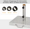 Outsunny Sonnenschirmständer Schirmständer Schirmfuß Marmor Produktbild-Vorschau 6