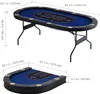 SucceBuy Table de poker pliable pour 10 joueurs, table Voir les images du produit 8