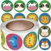 EDIBAZZAR | Adesivi colorati in rotolo 500 pz. Animali Anteprima dell’immagine prodotto 5