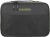 A dark gray packing cube with a mesh front pocket and lime green trim and logo. Anteprima dell’immagine prodotto