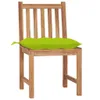Gartenstühle 6 Stk. mit Kissen Massivholz Teak Produktbild-Vorschau 3